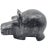Hand-Carved Black Stone Hippopotamus Sculpture, 4" For Sale - Image 4 of 7