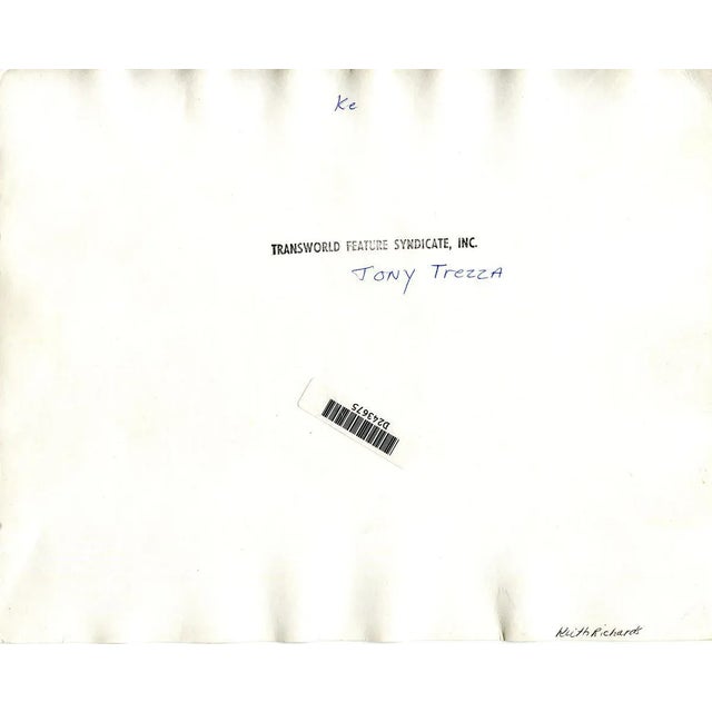 Rolling Stones Keith Richards Photograph, 1971, in Good conditions. Designed 1970 to 1979 This piece is attributed to the...