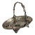 Antique Silverplate Grape Vine and Leaf Basket For Sale