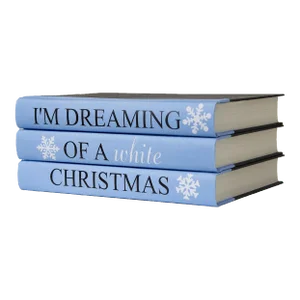 Decorative Books - Quote Book Stack - "I'm Dreaming, Christmas"