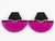Contemporary Harriet Bauknight by Kaso Fuchsia Dangle Clip Earrings For Sale - Image 3 of 6