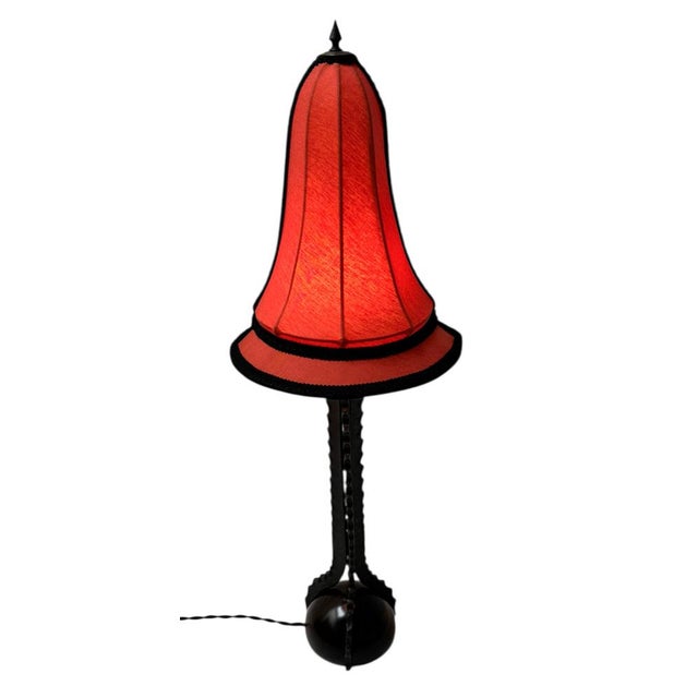 Art Deco Amsterdam School Table Lamp by Piet Kramer, 1920s For Sale - Image 10 of 12