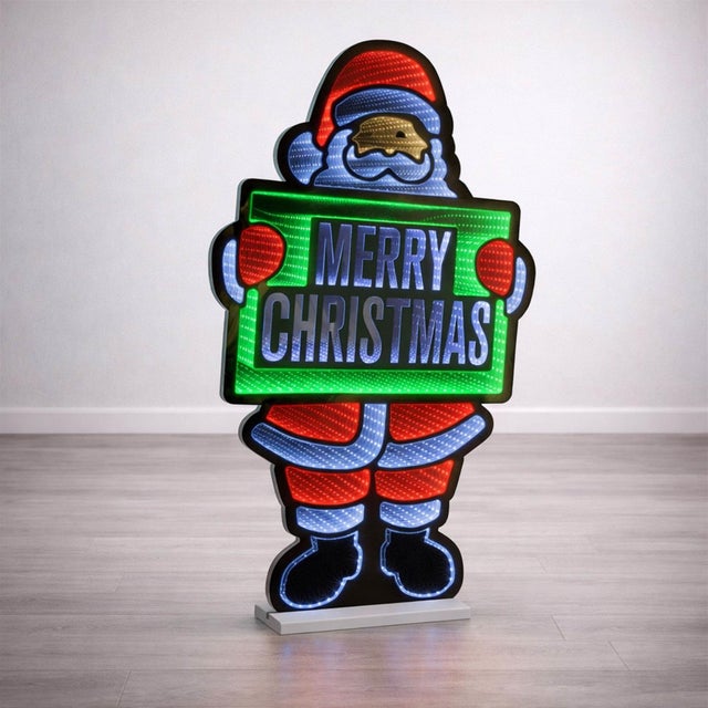 Spread holiday cheer in glowing style with the Merry Christmas Santa Ekkolight. Standing 36 inches tall, this illuminated...