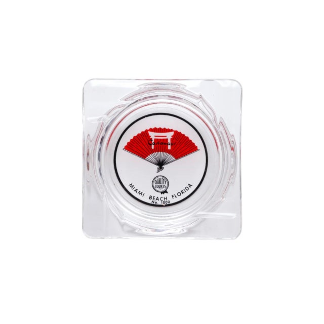 Mid 20th Century Castaways Hotel Miami Beach Glass Ashtray For Sale - Image 5 of 5