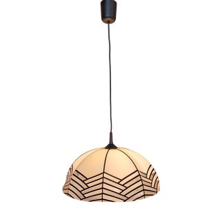 Vintage Ceiling Lamp with Plastic Shade, 1970s For Sale