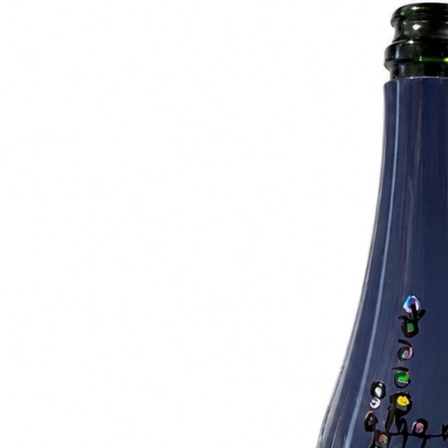 Glass and Crystal - Vieira da Silva; Maria Helena. Taittinger champagne bottle; 1983 edition. Empty bottle; no cork....