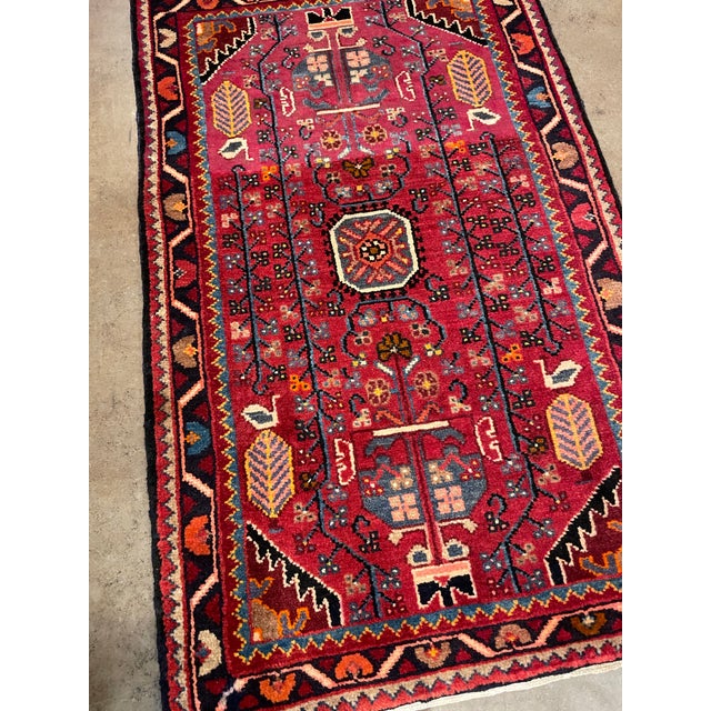 1990s Handwoven Persian Karajeh Area Rug 2'0" X 3'4"
