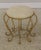 Round Italian Iron Base Gold Rope Twist Stool For Sale - Image 11 of 11