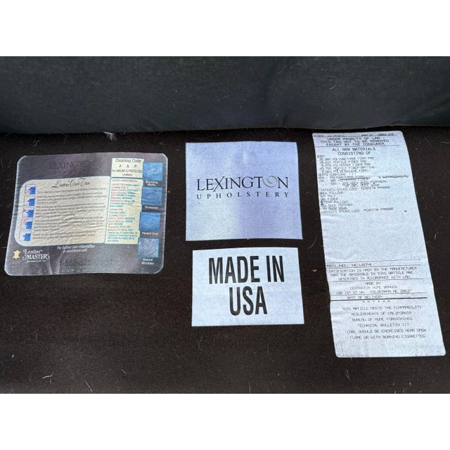 Vintage Lexington Left and Right Leaning Braddock Chairs - A Pair For Sale - Image 11 of 12