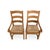 Mid-Century Modern Vintage Armchairs in Oak with Rush Weave, Set of 2 For Sale - Image 3 of 10