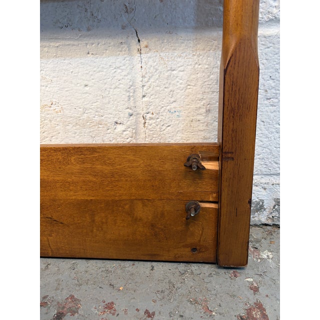 Mid-Century Modern Curved Walnut Headboard For Sale - Image 9 of 10