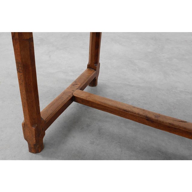 Antique Rustic Oak Dinner Table, France, 1800s For Sale - Image 17 of 18
