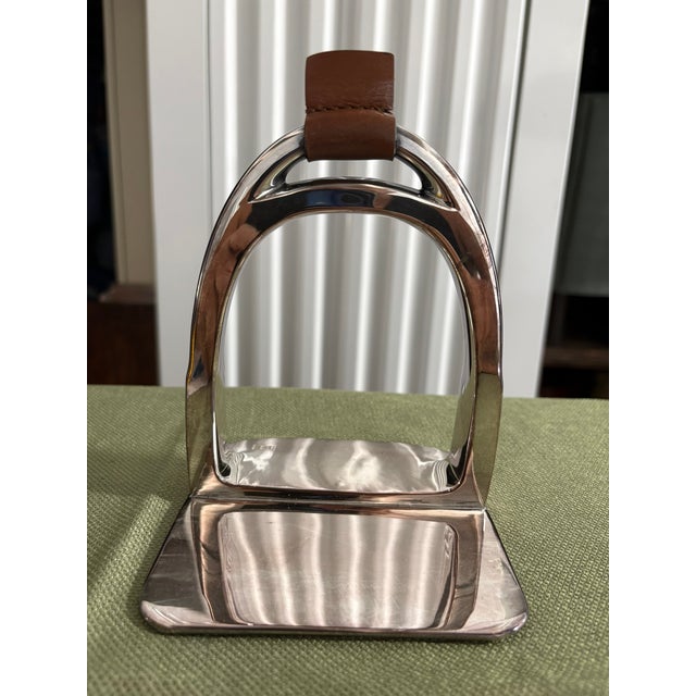 Pair of Silver Derbyshire Bookends by Ralph Lauren, Circa 2010s