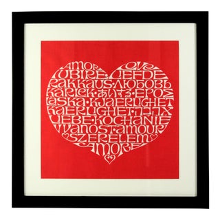 International Heart Textile Art by Alexander Girard For Sale