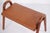 Animal Skin Teak Stool with Leather Seat by Vilhelm Lauritzen for Fritz Hansen, 1945 For Sale - Image 7 of 12