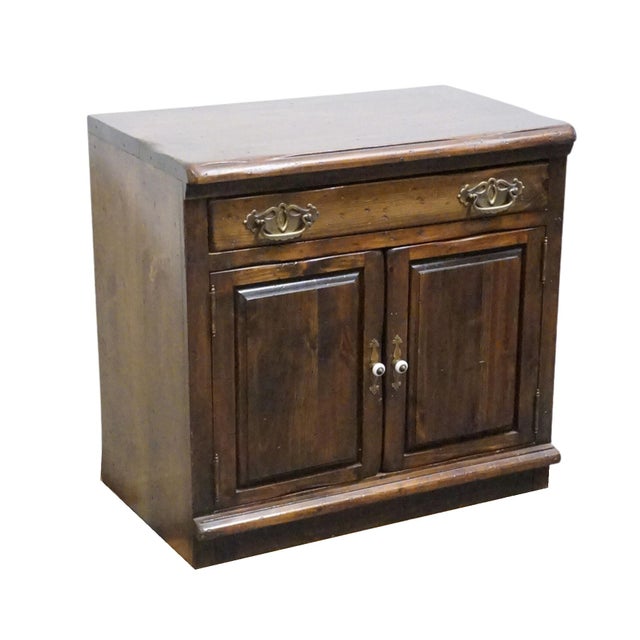 Sprague and Carleton Country Cabinet Maker Solid Knotty Pine Rustic Americana Style 32" Modular Cabinet 61-3202 For Sale - Image 4 of 14