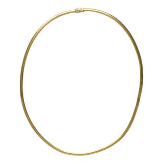 14KY Omega Necklace For Sale