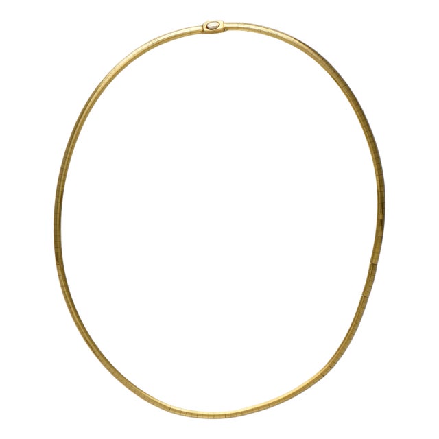 14KY Omega Necklace For Sale