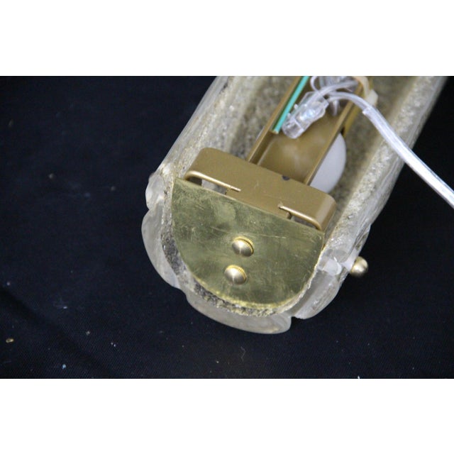 White Textured Murano Glass Draped Wall Lights in the style of Mazzega, 2000s, Set of 2 For Sale - Image 15 of 16