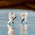 Late 20th Century Tiffany & Co Estate Heart Pierced Earrings by Paloma Picasso Sterling Silver, A Pair For Sale In New York - Image 6 of 12
