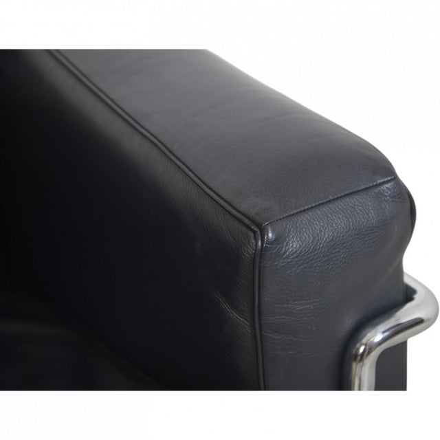 Animal Skin LC2 Chair in Black Leather from Le Corbusier, 2000s For Sale - Image 7 of 14