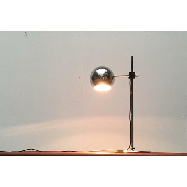Metal Mid-Century Space Age Ball Table Lamp in Chrome from Staff, Germany, 1960s For Sale - Image 7 of 17