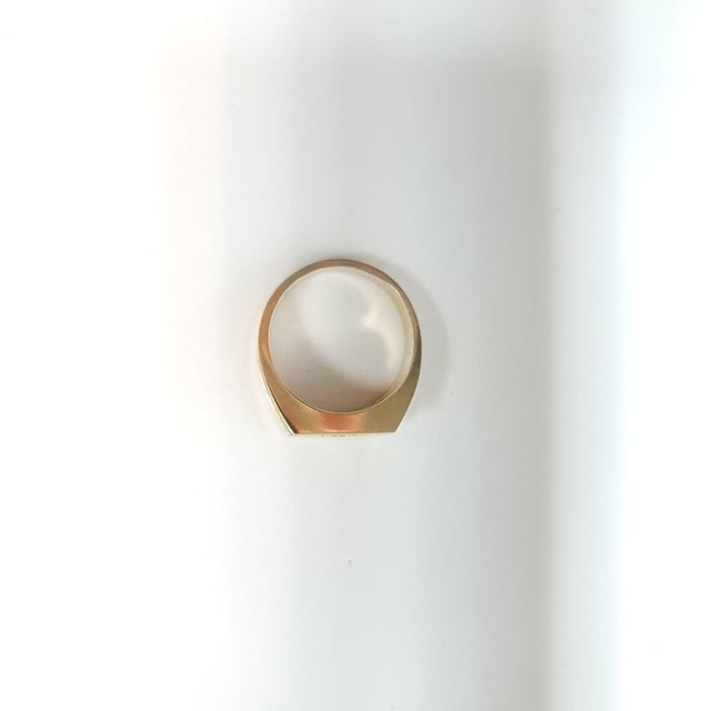 Solitaire Diamond Ring .20cttw 14k Yellow Gold, Size 8 For Sale - Image 4 of 4