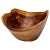 French Riviera Style Brown Bowl in Olive Wood, 1960 For Sale - Image 7 of 7