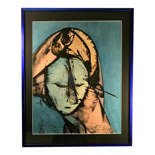 Mid-Century 1965 Watercolor and Ink Painting Signed by the Artist and Dated For Sale