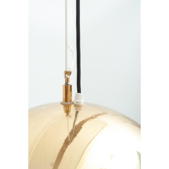 Golden Brass Lamp from Vereinigte Werkstätten München, 1960s For Sale - Image 10 of 11