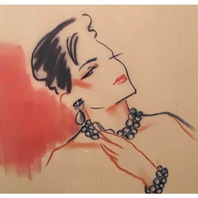 Mid-Century Modern Large Scale Vintage Art Fashion Design Collage Wall Decor, Framed 73.5" X 49.5" For Sale - Image 10 of 11