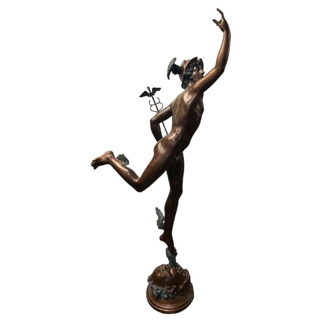 After Giambologna, Mercury or Hermes Statue, Bronze For Sale