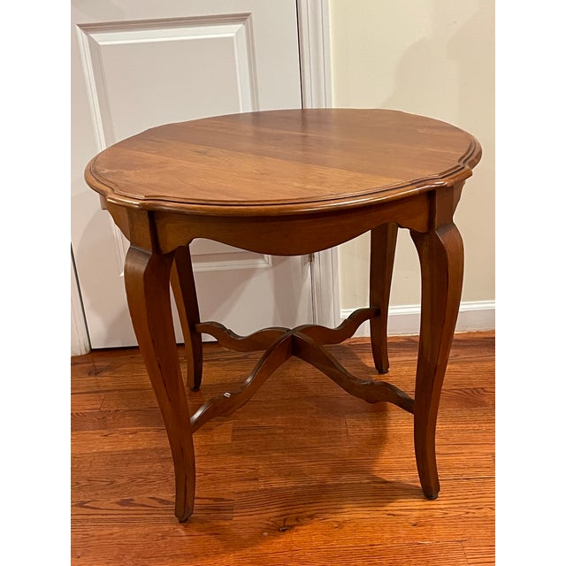 Ethan Allen Country French Round Side Table | Chairish