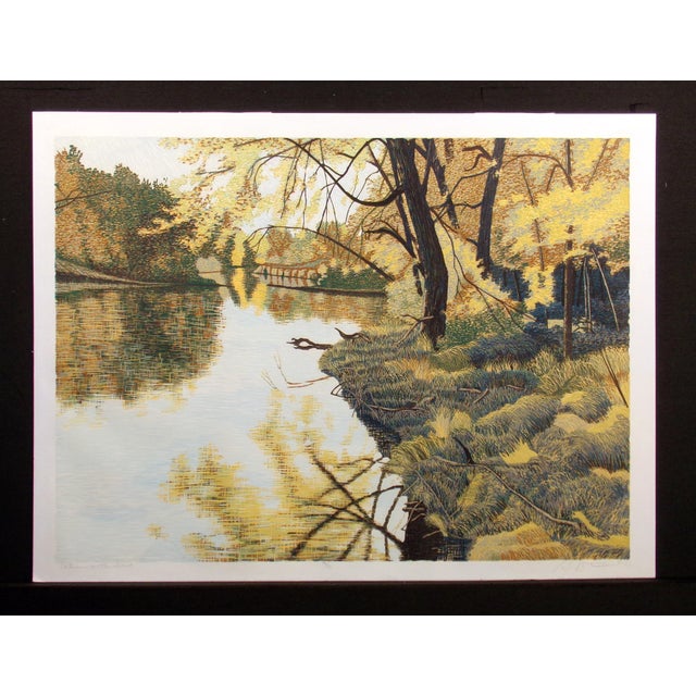 "Autumn on the Sioux" by Gordon Mortensen Hand signed, titled, dated & numbered by the artist in pencil Unframed (last one...