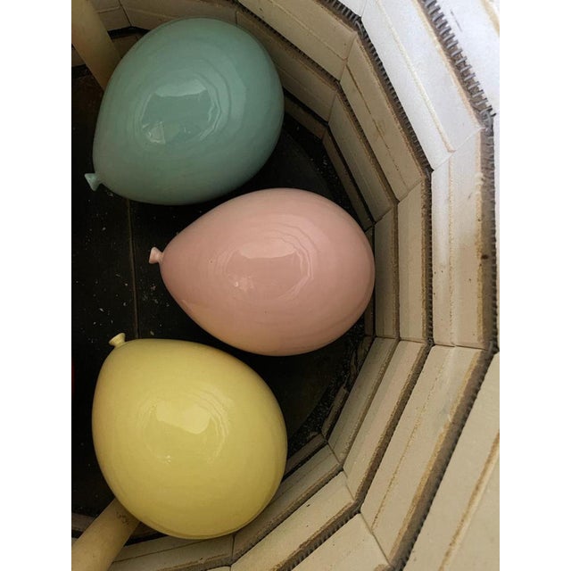 Contemporary Pink Ceramic Balloon Sculpture by ArtArsouf - Medium Size For Sale In New York - Image 6 of 13