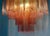 1970s Trio Pink Glass Tube Chandeliers, Murano, 1970s, Set of 3 For Sale - Image 5 of 16
