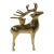 Modern Brass Deer Stag Candlestick Holder For Sale
