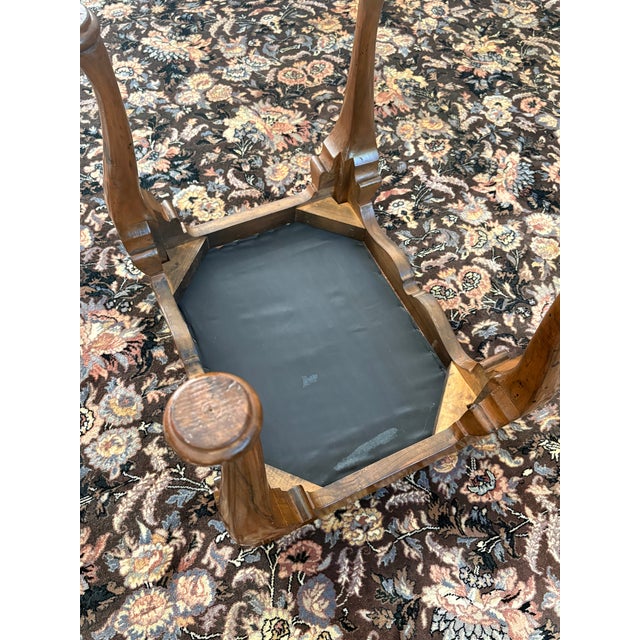 Mid 20th Century Queen Anne Style Mahogany Footstool For Sale - Image 5 of 6