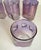 Late 20th Century Set of 4 Postmodern Amethyst Glass Tumblers With Stepped Geometric Profile For Sale - Image 5 of 8