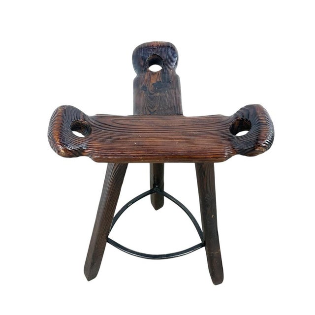 Vintage Brutalist Spanish Marbella Stools, 1970s, Set of 3 For Sale - Image 6 of 10