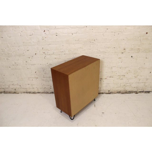Mid 20th Century Danish Teak Nightstand With Cabinet Doors and Shelf For Sale - Image 9 of 17