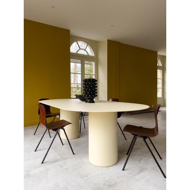 Boho oval dining metal table by laurence du tilly dimensions: d 240x120 x h 75 cm materials: metal the home has become a...