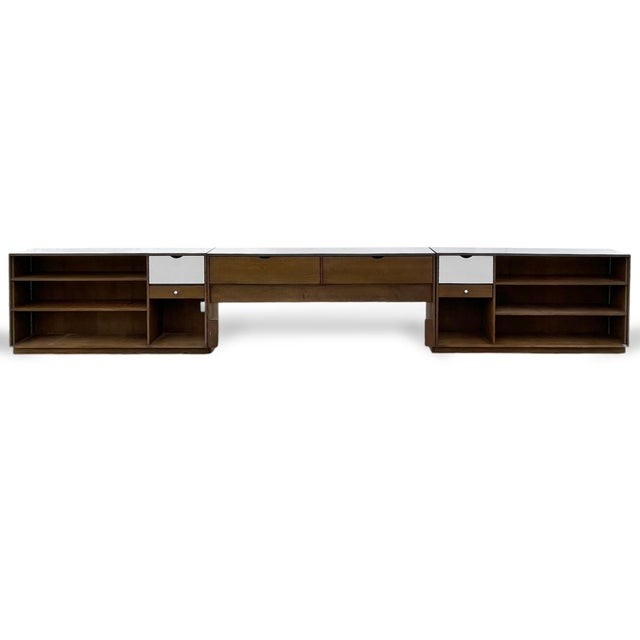 Marianne Willisch Custom King-Size Headboard W/Nightstands/Bookcases For Sale - Image 9 of 9