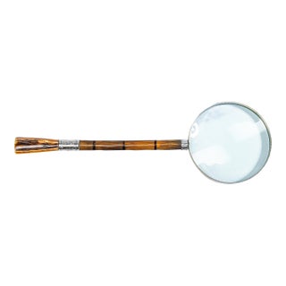 Luxury Desk Accessory Antique Victorian Parasol Handle Magnifying Glass Home Decor Prop For Sale