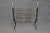 Neoclassical Maison Jansen Attributed Brass & Metal Rams Head & Hoofed Magazine Rack For Sale - Image 3 of 10