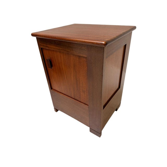 Art Deco Modernist Nightstands by J.A. Muntendam for L.O.V. Oosterbeek, 1920s, Set of 2 For Sale - Image 12 of 14