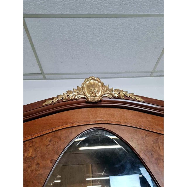 Louis XVI Style Library Cabinet in Marquetry For Sale - Image 9 of 12