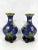 A pair of very attractive vintage Chinese peony & cherry blossom/prunus cloisonné vases that are approximately 40 years...