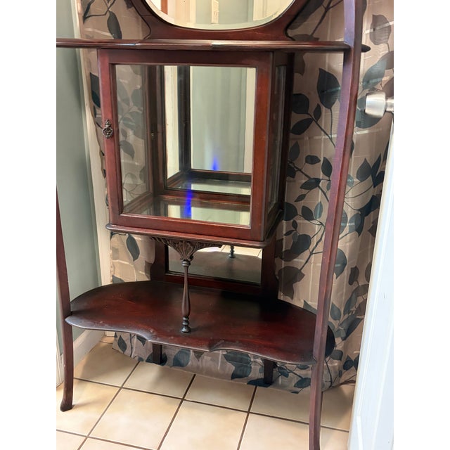 Early 20th Century Early 20th Century Art Nouveau Style Mahogany Etagere For Sale - Image 5 of 7