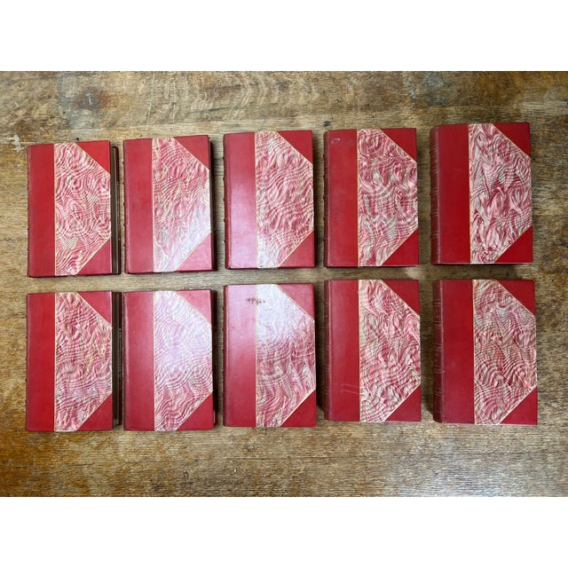 Wonderful Collection 10 Volume Bailey's Magazine of Sports & Pastimes Antique Red Leather Spine Books English Country Equestrian Horse For Sale - Image 14 of 14
